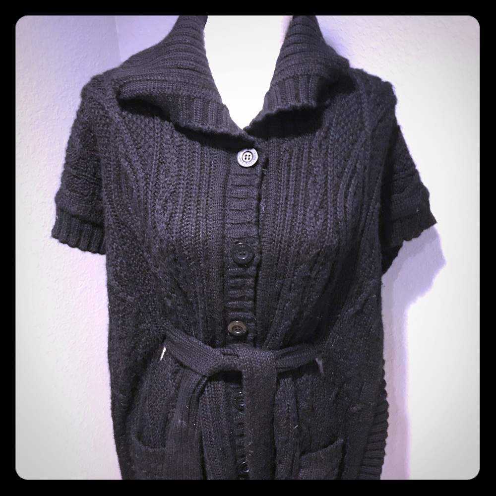 catherine maladrino cable knit poncho